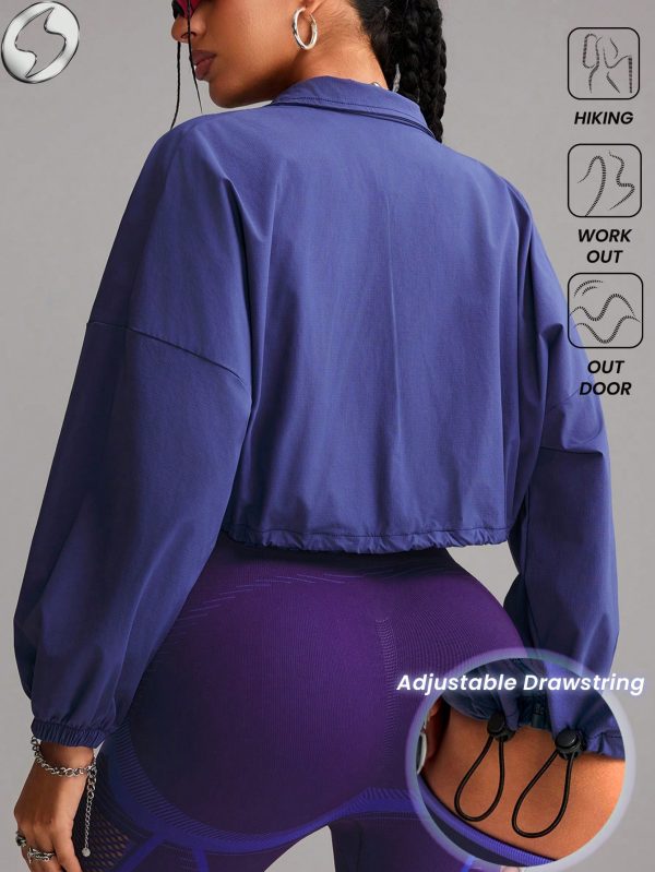 Chaqueta deportiva y para actividades al aire libre con cremallera y contraste - Imagen 2