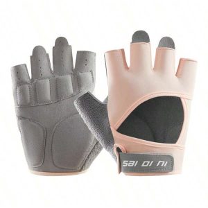 Guantes deportivos para mujer, de tejido de punto, transpirables, antideslizantes