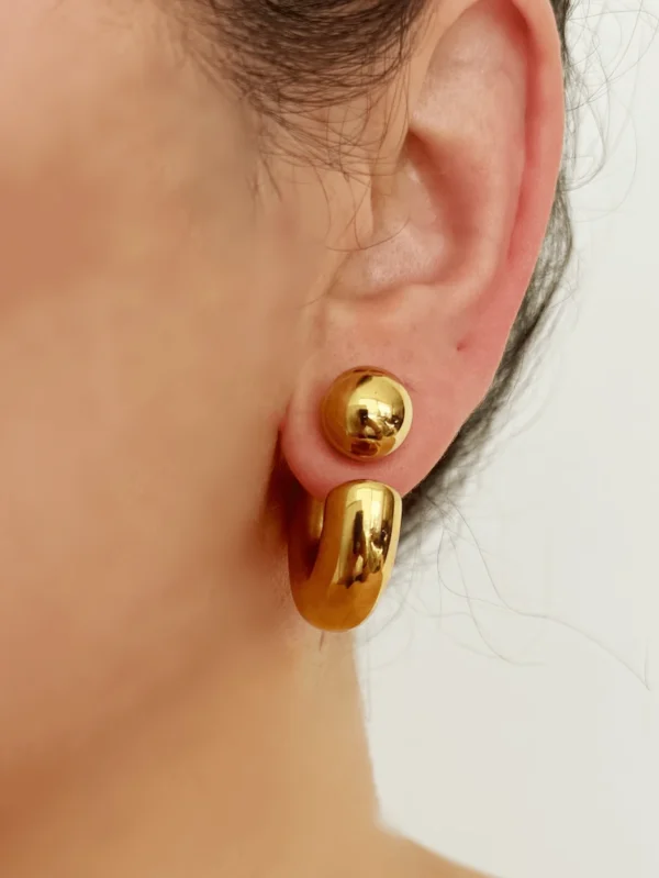 De pendientes de aro de estilo boho barroco, diseño hipoalergénico adecuado para uso diario - Imagen 3