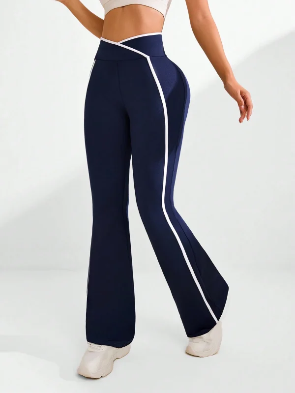 Studio Pantalones de yoga de secado rápido con cinturilla cruzada