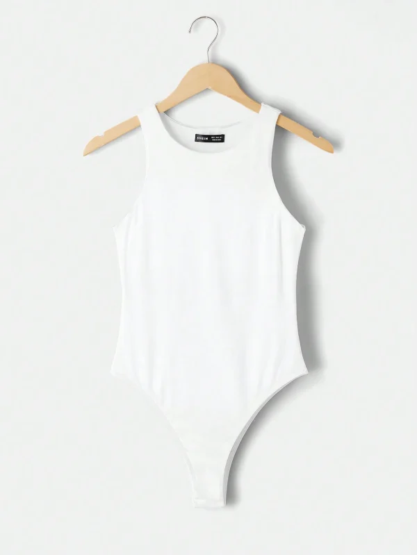 Conjunto de 3 piezas de body ajustado para mujer de color liso - Imagen 3