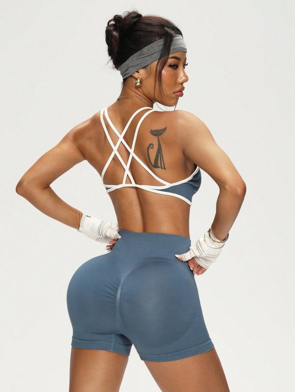 Studio Juego de yoga y entrenamiento sin costuras y elástico, sexy