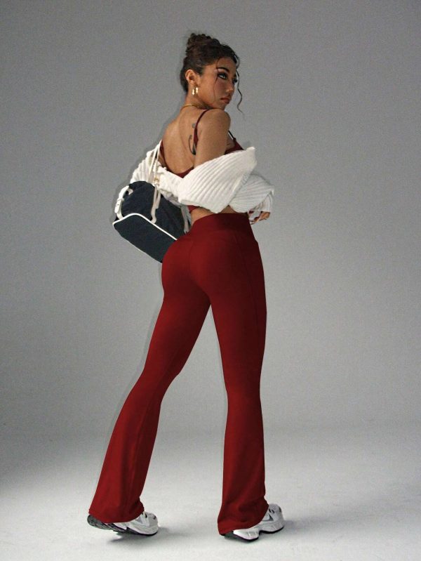 Pantalones versátiles de cintura alta, de estilo europeo, con efecto levantador de glúteos - Imagen 3