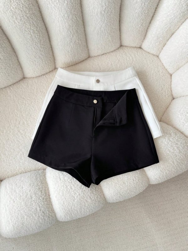 Solva Pantalones de unicolor, simples y de moda, apropiados para el verano - Imagen 3