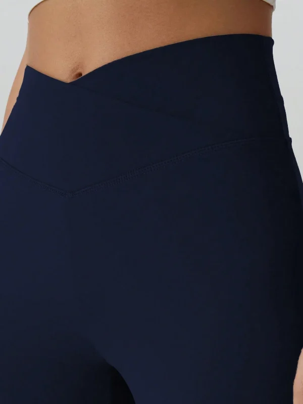 Pantalones de cintura alta acampanados para fitness diario y deportes - Imagen 2