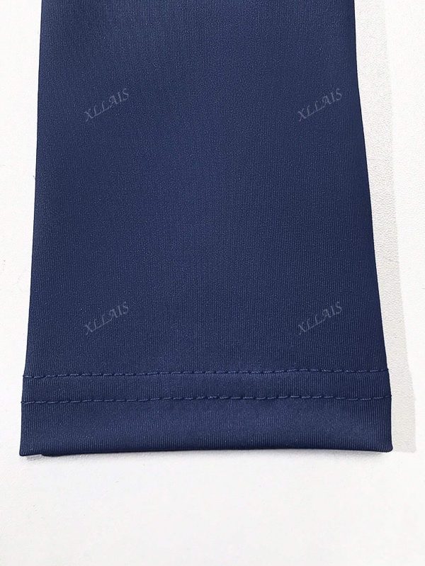 Camiseta de manga larga en color rojo intenso para mujer, top ajustado y elástico de primavera - Imagen 2