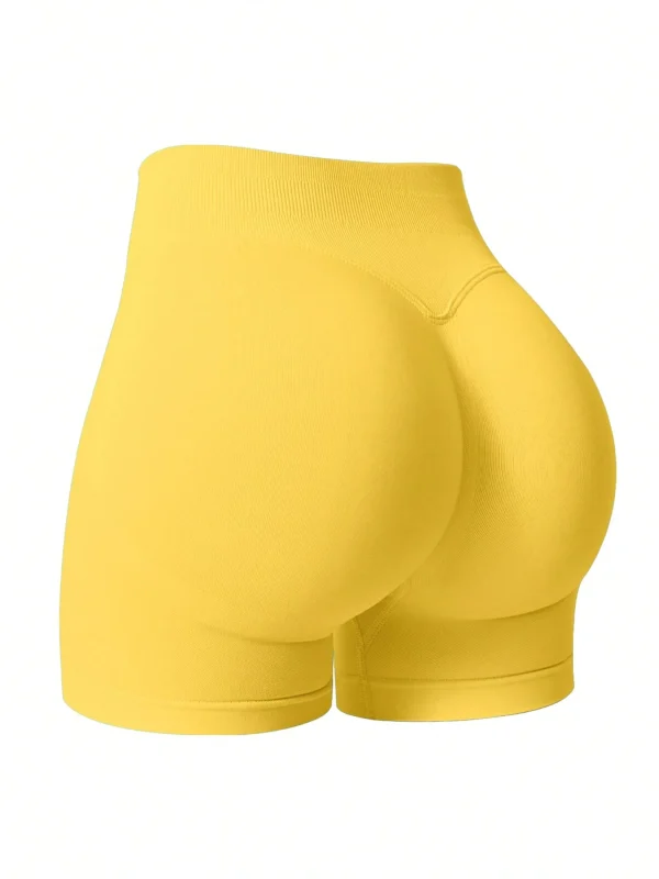 Short elástico, de talle alto, sin costuras, de secado rápido y transpirable para mujeres