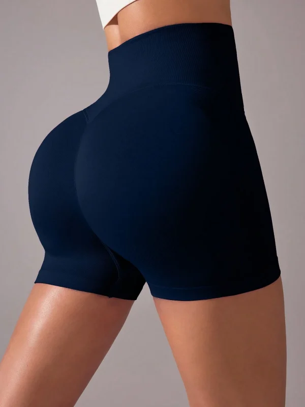 Sport Studio Pantalones cortos deportivos de yoga con cintura cruzada - Imagen 2
