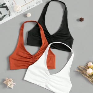 Sport Studio Top deportiva tipo cami con corte con gráfico en la espalda