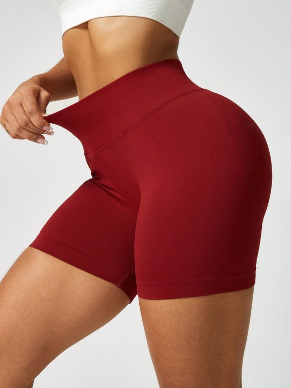 Pantalones cortos deportivos sin costuras que levantan y moldean el trasero - Imagen 3