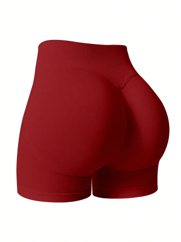 Pantalones cortos deportivos sin costuras que levantan y moldean el trasero